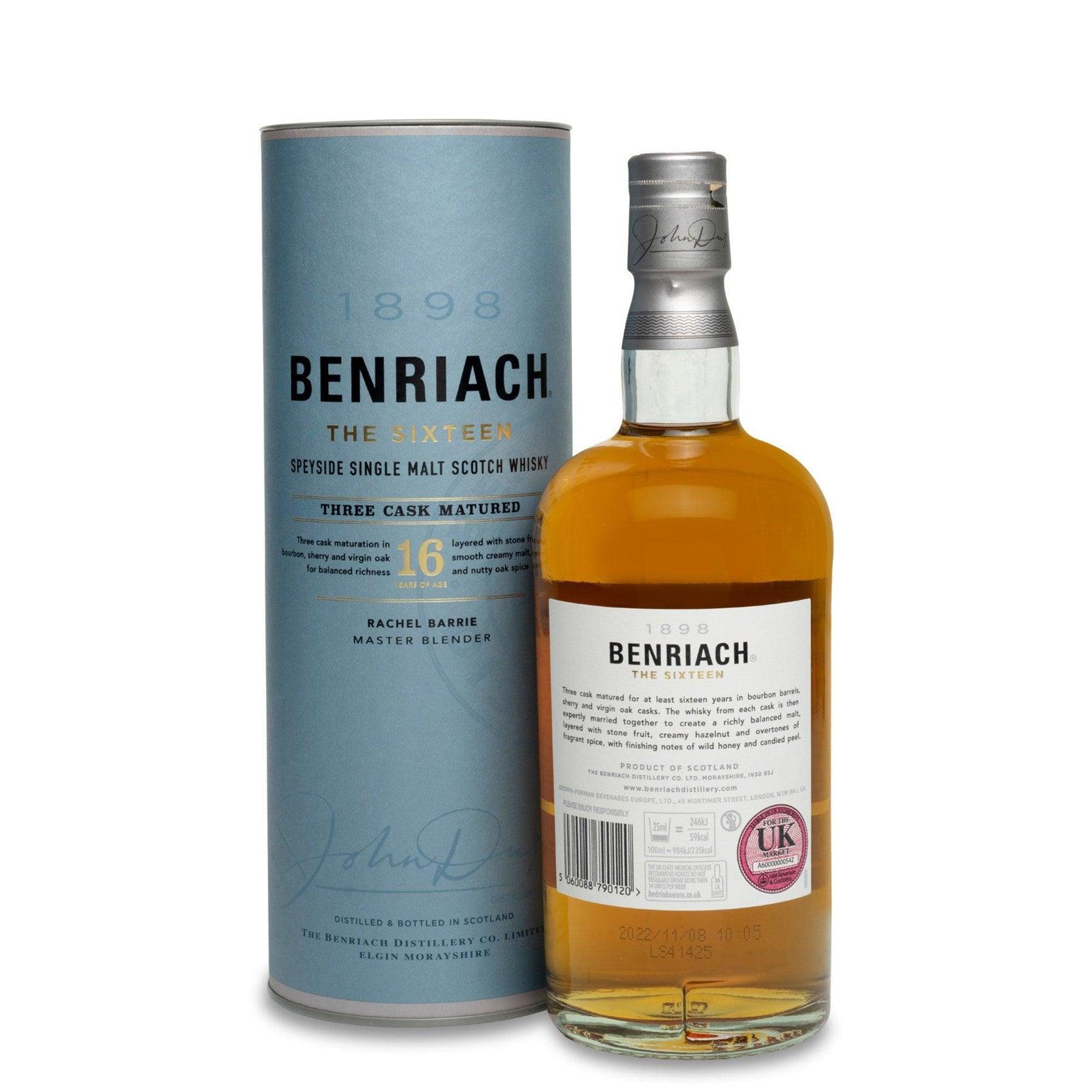 BenRiach 16 Year Old Speyside Single Malt Scotch Whisky – JPHA