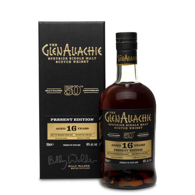 GlenAllachie 16 Year Old Present Edition Billy Walker 50th Anniversary