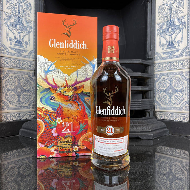 Glenfiddich 21 Year Old Reserva Rum Cask Finish - Chinese New Year Edition - JPHA