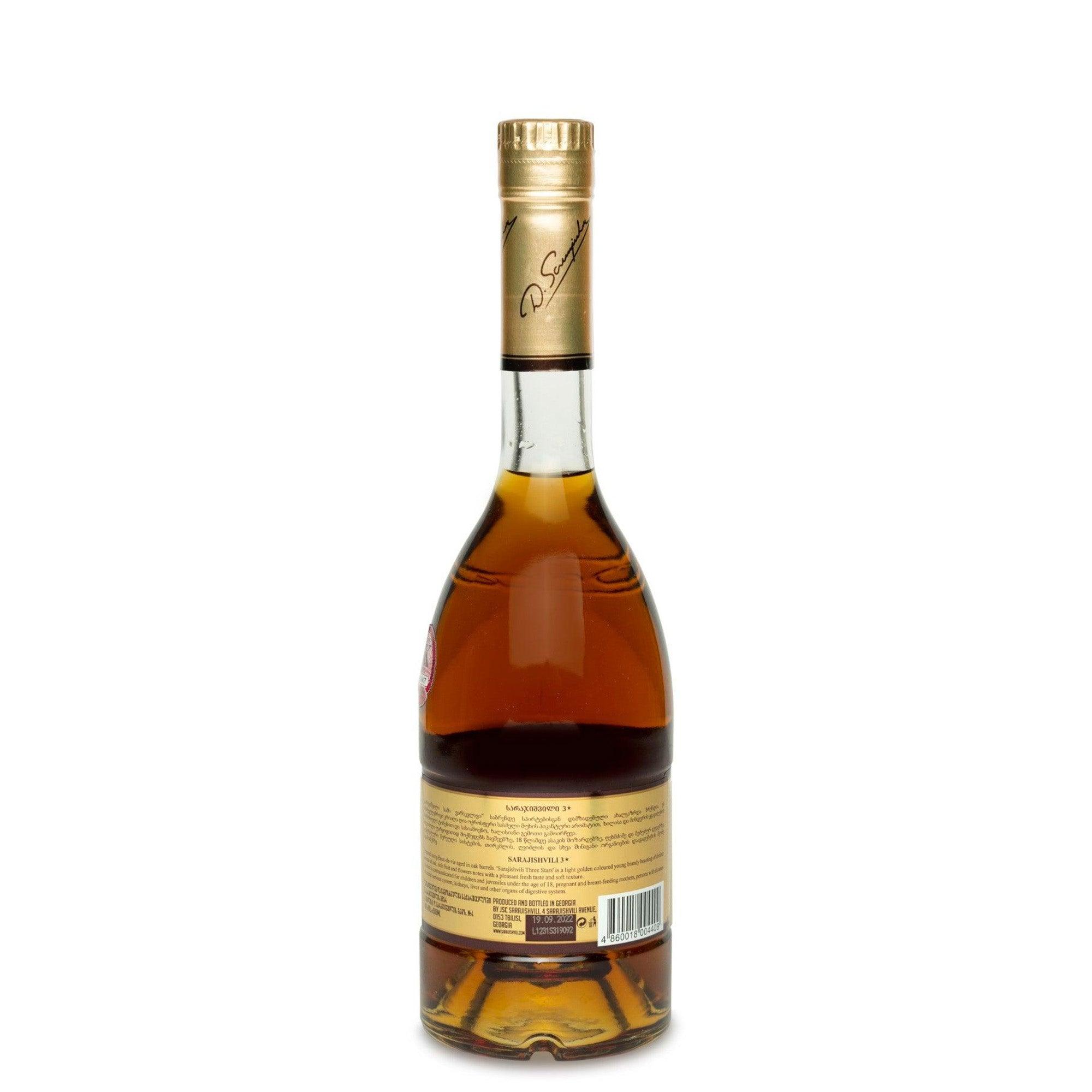 Sarajishvili 3* Georgian Brandy – JPHA